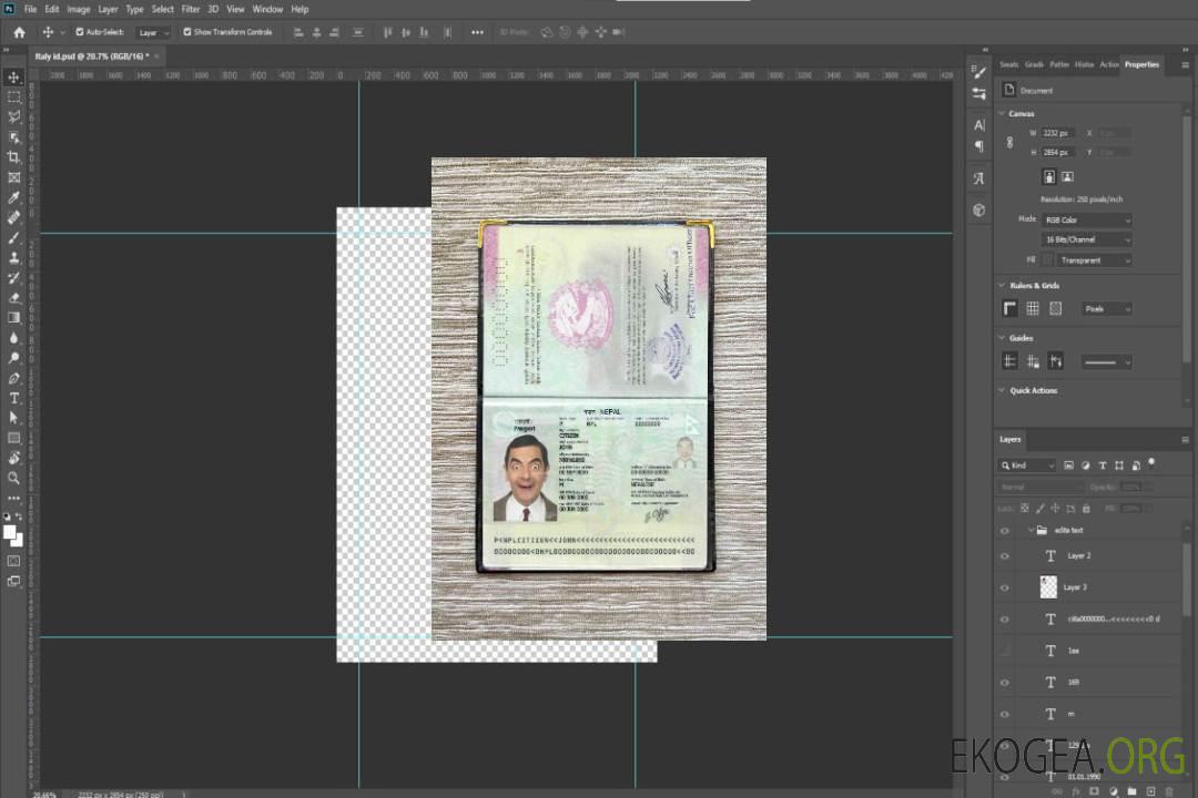 Look photo d'identité du Népal template Look photo d'identité du Népal template
